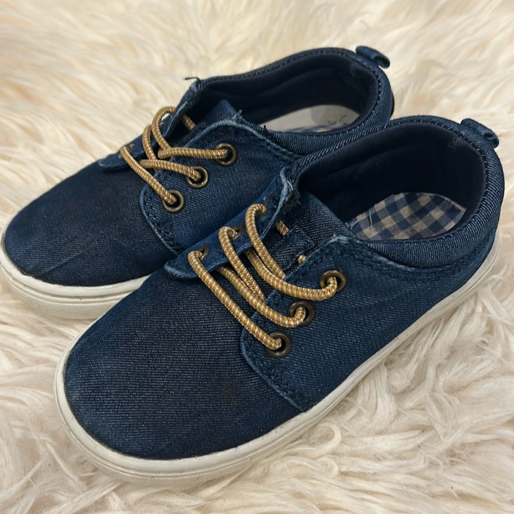 2/$25 Carter’s Denim Slip-On Canvas Sneaker Shoes Size 9
